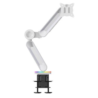 Devo Gaming Monitor Arm - 1 Monitor v3 - White