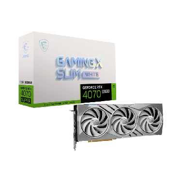 MSI RTX 4070 SUPER 12G GAMING X SLIM WHITE