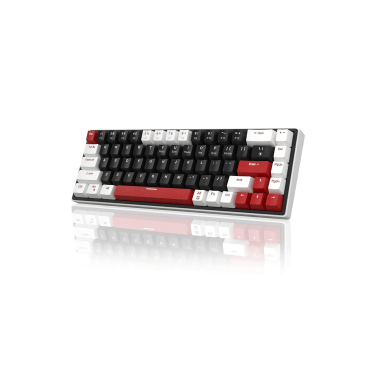 MAGEGEE SKY68 ARABIC WIRED MECHANICAL KB / WHITE BLACK / RED SWITCH / BLUE LIGHT