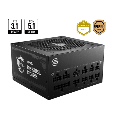 MSI MAG A850GL 8500W PCIE5.1 GOLD POWER SUPPLY