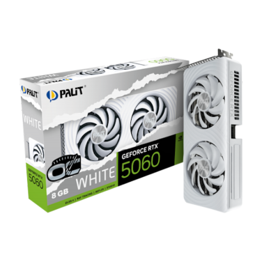 PALIT RTX 5060 WHITE 8GB GDDR7 GRAPHICS CARD