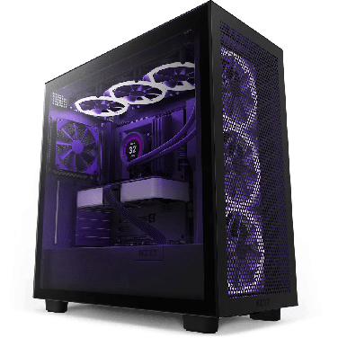 NZXT H7 V1 FLOW ATX BLACK MID TOWER GAMING CASE