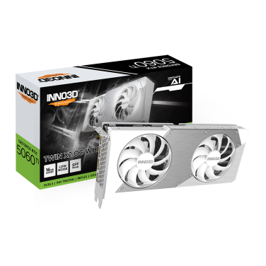 INNO3D RTX 5060 TI TWIN X2 OC WHITE 16GB GDDR7 GRAPHICS CARD