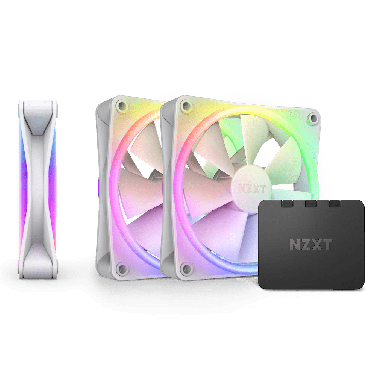 NZXT F120 RGB Duo 120mm PWM White Triple Pack Fan