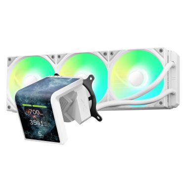 TRYX PANORAMA SE 360MM AMOLED DISPLAY WHITE LIQUID COOLER