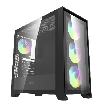 DARKFLASH DRX90 GLASS BLACK 4 ARGB FANS CASE