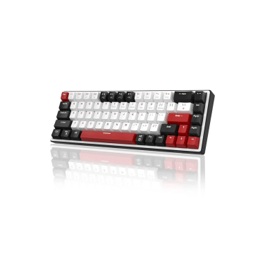 MAGEGEE SKY68 ARABIC WIRED MECHANICAL KB / BLACK WHITE / BLUE SWITCH / BLUE LIGHT