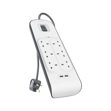 BELKIN 6-OUTLET WITH 2 USB POWER EXTENSION