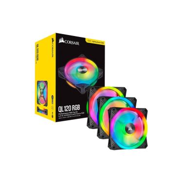 CORSAIR ICUE QL 120MM FAN PACK BLACK (3FANS)
