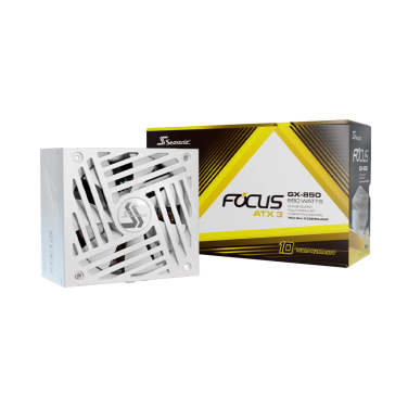 SEASONIC FOCUS GX 850W V4 PCIE 5.1 ATX 3.1 GOLD WHITE POWER SUPPLY