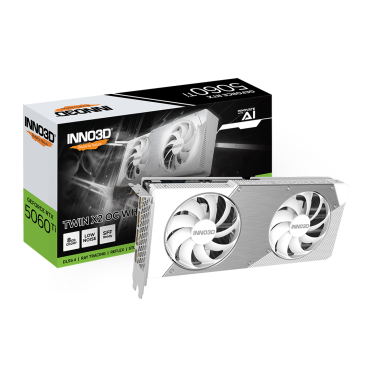 INNO3D RTX 5060 TI TWIN X2 OC WHITE 8GB GDDR7 GRAPHICS CARD