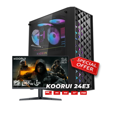 GAMING PC WITH MONITOR [I5 12400F, RTX 4060 8GB, 16GB RAM, 1TB M.2]