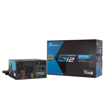 SEASONIC G12 GM 650W GOLD SEMI MODULAR POWER SUPPLY