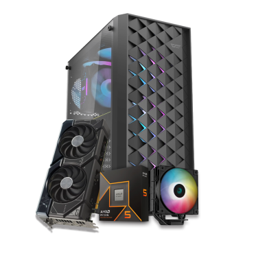 GAMING PC [RYZEN 5 9600X, RTX 4070 SUPER 12GB, 16GB RAM DDR5, 1TB M.2]