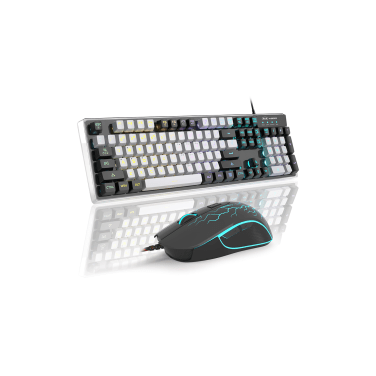 MAGEGEE K1 WIRED MEMBRANE KB + MOUSE / black / RGB LIGHT