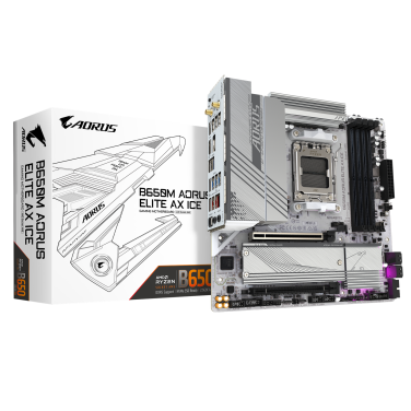 GIGABYTE AORUS B650M ELITE ICE WIFI DDR5 MOTHERBOARD