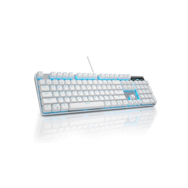 MAGEGEE MK-STORM ARABIC WIRED MECHANICAL KB / WHITE / BLUE SWITCH / BLUE LIGHT