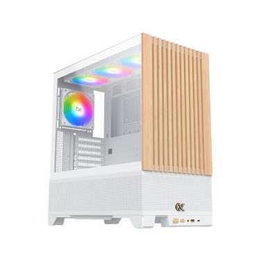 XIGMATEK CASE ENDORPHIN WOOD ARCTIC ATX CASE 4 ARGB FANS