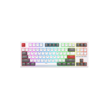 ROYAL KLUDGE RKR87 75% RED SWITCH [ ARABIC ] WHITE KEYBOARD