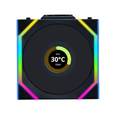 LIAN LI UNI FAN SL120 REVERSE WIRELESS LCD 120 BLACK - PACK OF 1