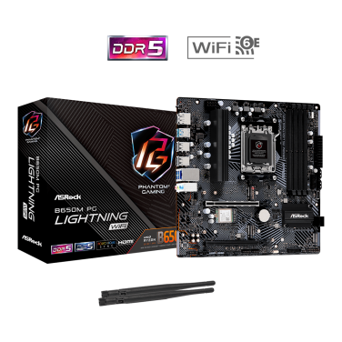 ASROCK B650M DDR5 PG LIGHTNING WIFI 6E MOTHERBOARD