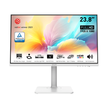 MSI MODERN MD2412PW 24" FULL HD IPS 100HZ 1MS WHITE MONITOR
