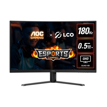 AOC CQ32G4E 32″ 180HZ, VA, QHD, 0.5 MS, HDR10, CURVED GAMING MONITOR