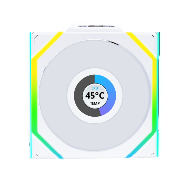 LIAN LI UNI FAN SL120 REVERSE WIRELESS LCD 120 WHITE - PACK OF 1