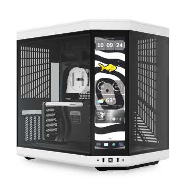 HYTE Y70 WITH TOUCH SCREEN - MID TOWER CASE [ WHITE & BLACK ]