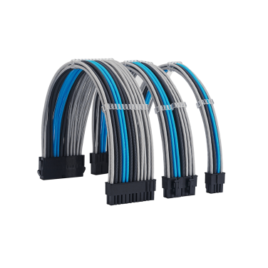 FORMULAMOD [ GREY-BLUE-BLACK ] SLEEVED CABLES
