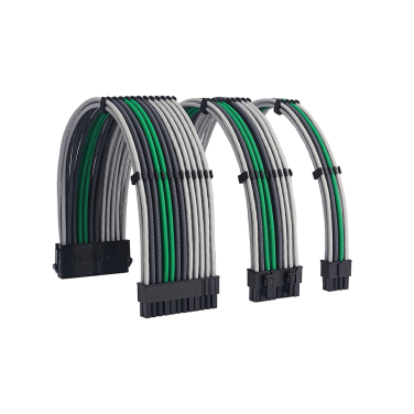 FORMULAMOD [ GREY-GREEN-BLACK ] SLEEVED CABLES