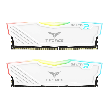 TEAMGROUP T-Force Delta RGB DDR4 RAM 32GB (2x16GB) 3600mhz CL18 WHITE