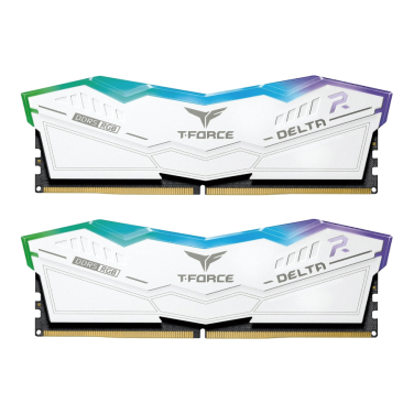 TEAMGROUP T-Force Delta RGB DDR5 Ram 64GB (2x16GB) 6000MHz CL38 WHITE