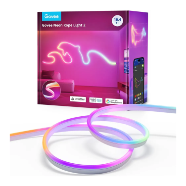 GOVEE NEON PREINSTALLED STRIP LIGHT WHITE 5 METER