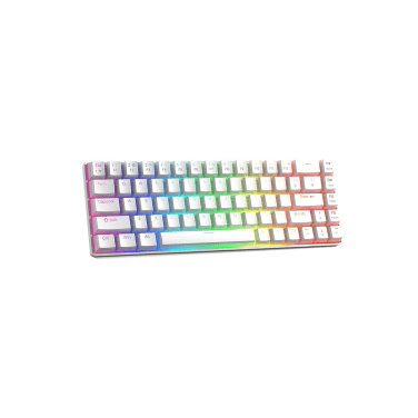 MAGEGEE MK-BOX ARABIC WIRED MECHANICAL KB / PUDDING WHITE / RED SWITCH / RGB LIGHT
