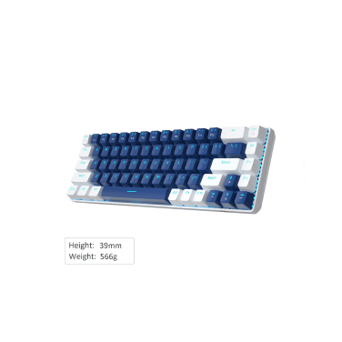 MAGEGEE MK-BOX ARABIC WIRED MECHANICAL KB / WHITE BLUE / BLUE SWITCH / LED LIGHT