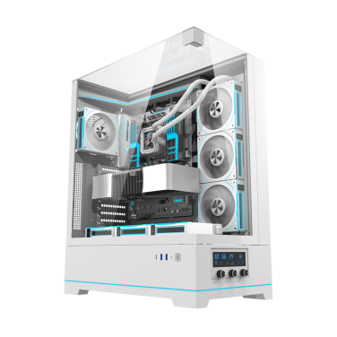 DARKFLASH DY450L WHITE 4 FANS CASE
