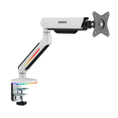 IDEEZ ARMOR SINGLE MONITOR ARM [ WHITE ] SUPPORT UP TO 45" SCREEN & 14KG
