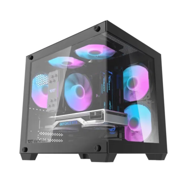 DARKFLASH D275M WITH 3 ARGB FANS BLACK