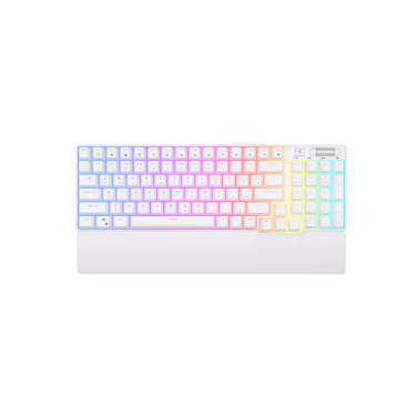 ROYAL KLUDGE RK96 100% BLUE SWITCH [ ENGLISH ONLY ] WHITE WIRELESS KEYBOARD