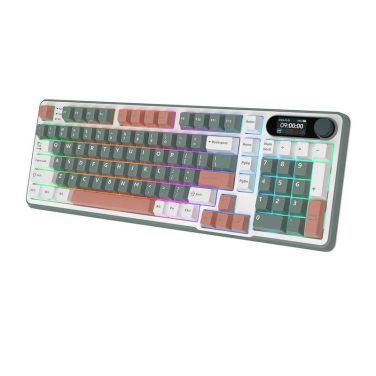 ROYAL KLUDGE RK-S98 100% BLUE SWITCH [ ENGLISH ONLY ] CAMPING WIRELESS KEYBOARD