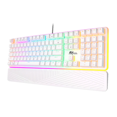 ROYAL KLUDGE RK918 100% BLUE SWITCH [ ENGLISH ONLY ] WHITE WIRED KEYBOARD