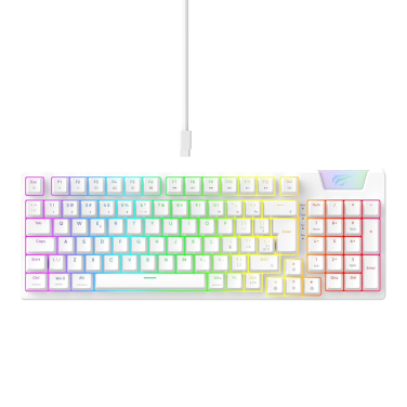 HAVIT KB885L WHITE RGB MECHANICAL KEYBOARD