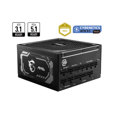 MSI MAG A1250GL 1250W PCIE 5.0 GOLD FULLY MODULAR