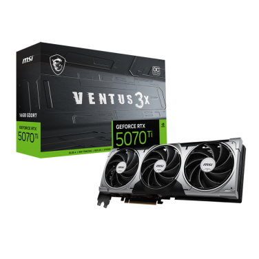 MSI RTX 5070 TI 16GB VENTUS 3X OC GDDR7 GRAPHICS CARD