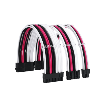 FORMULAMOD [ WHITE-PINK-BLACK ] SLEEVED CABLES