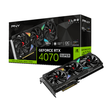 PNY RTX 4070 SUPER 12GB XLR8 VERTO EPIC-X RGB TRIPLE FAN GRAPHICS CARD