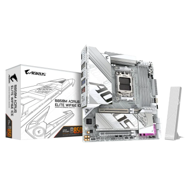 GIGABYTE B850M ELITE ICE WIFI6E DDR5 MOTHERBOARD